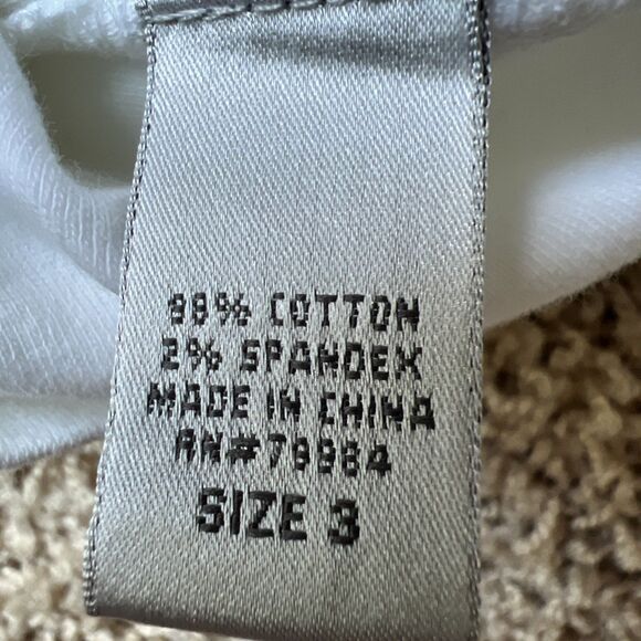 Chicos NWT Long Sleeve Round Neck T Shirt Womens Size 3 White Stretch Classic - Picture 7 of 8